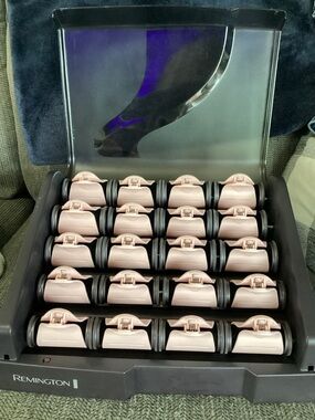 Vintage Remington T Studio H9000 20 Hot Rollers Hair Curlers Pearl Ceramic